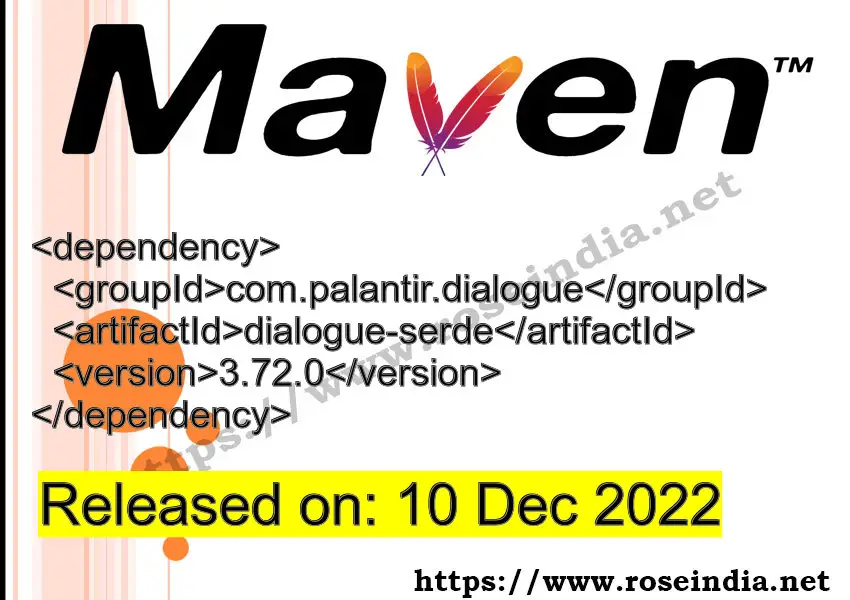 Maven Dependency release