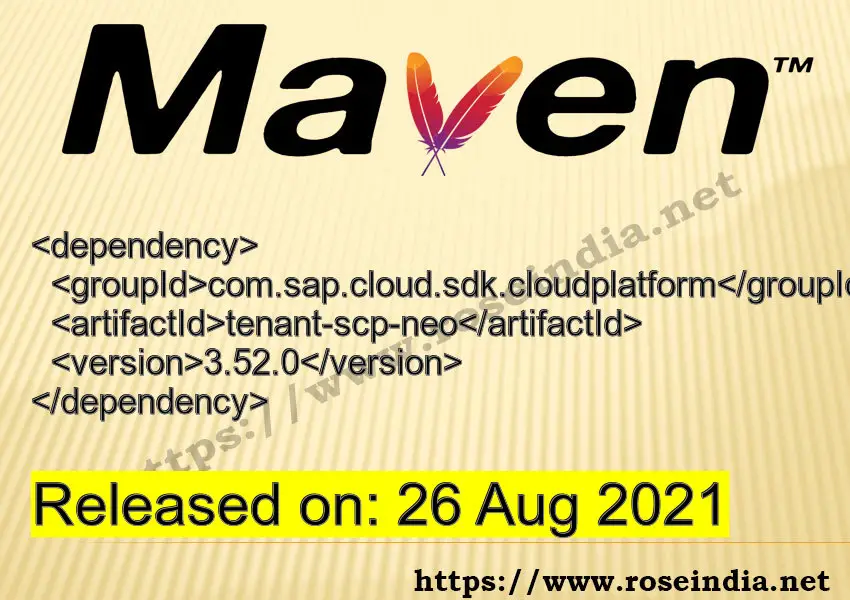 Maven Dependency release