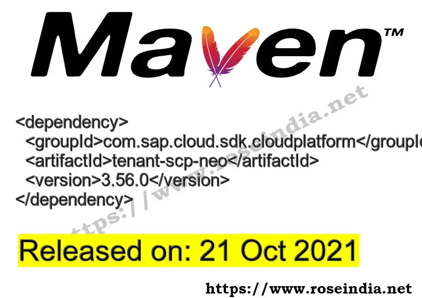 Maven Dependency release