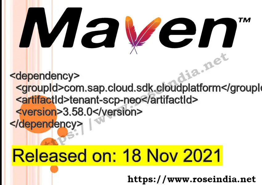 Maven Dependency release