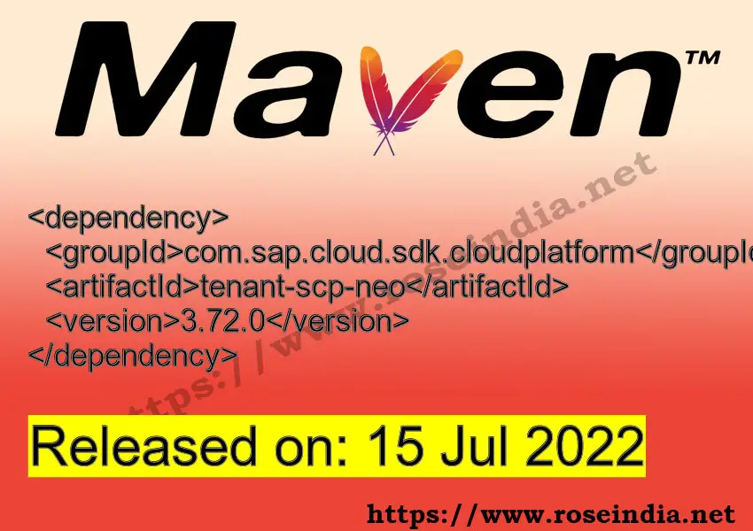 Maven Dependency release