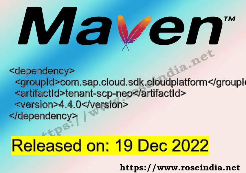 Maven Dependency release