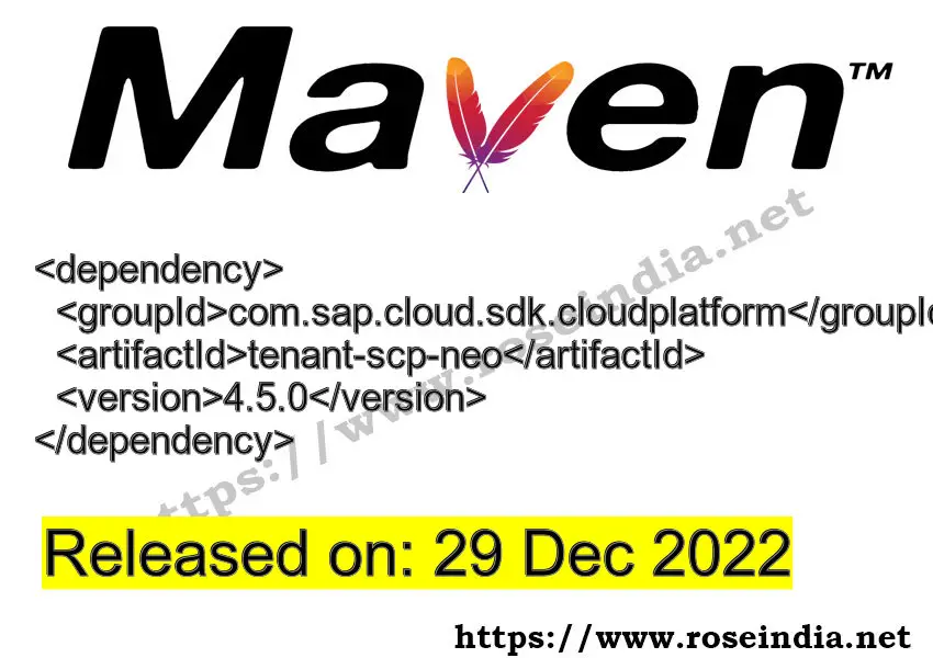 Maven Dependency release