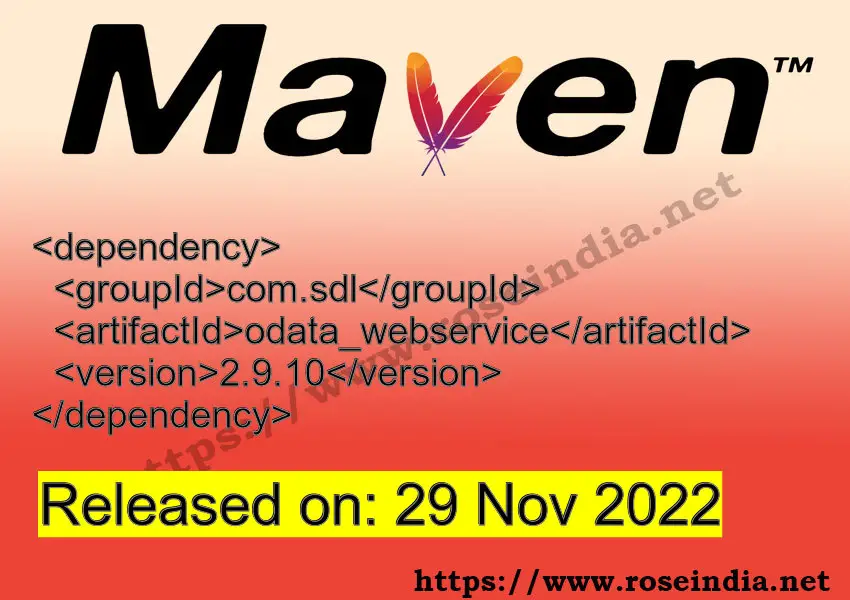 Maven Dependency release