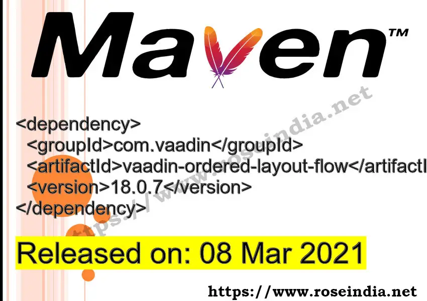 Maven Dependency release