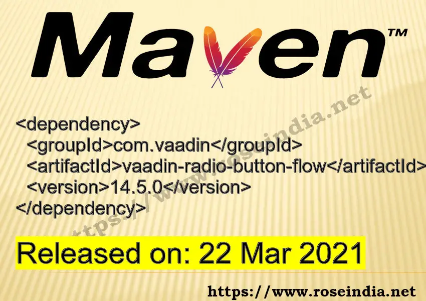 Maven Dependency release