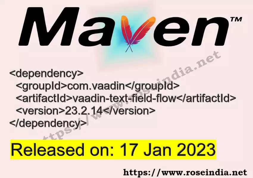 Maven dependency for  GROUP_ID - ARTIFACT_ID version VERSION_ID is released. Learn to use  ARTIFACT_ID version VERSION_ID in Maven based Java projects