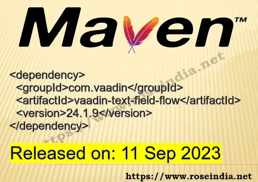 Maven dependency for  GROUP_ID - ARTIFACT_ID version VERSION_ID is released. Learn to use  ARTIFACT_ID version VERSION_ID in Maven based Java projects