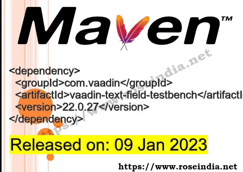 Maven Dependency release