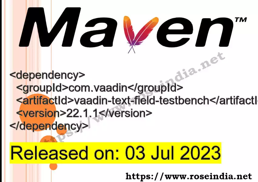 Maven dependency for  GROUP_ID - ARTIFACT_ID version VERSION_ID is released. Learn to use  ARTIFACT_ID version VERSION_ID in Maven based Java projects