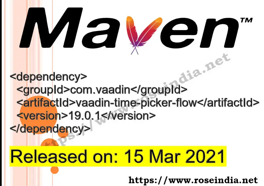 Maven Dependency release