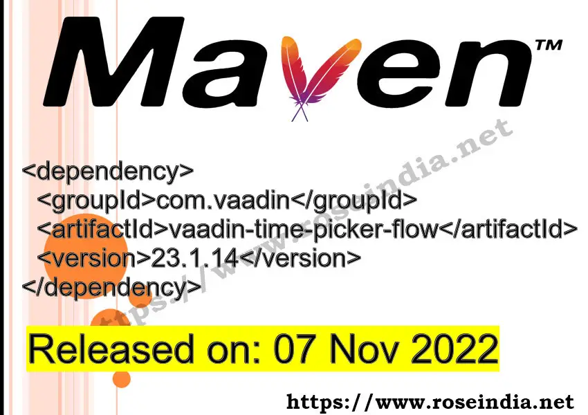 Maven Dependency release