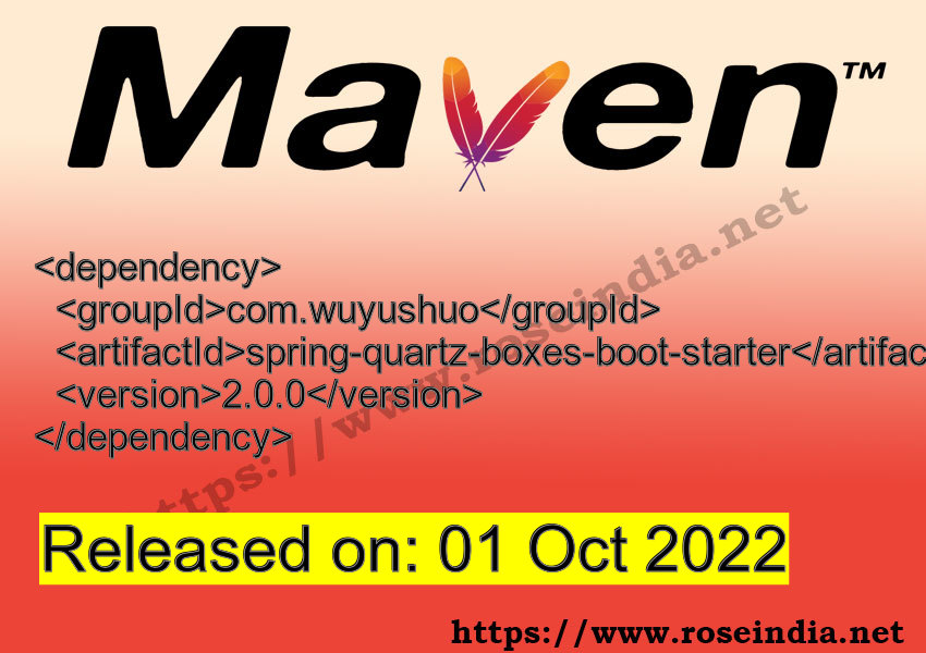 Maven Dependency release