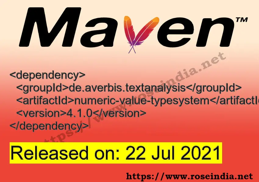 Maven Dependency release