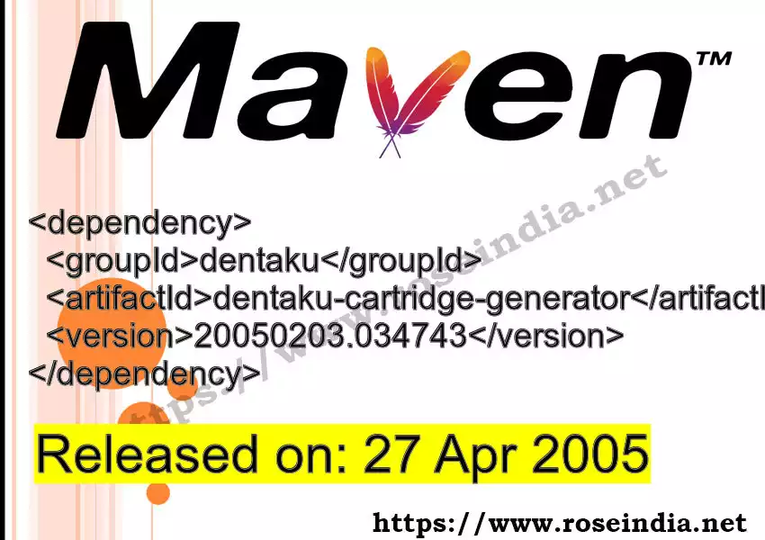 Maven dependency for  GROUP_ID - ARTIFACT_ID version VERSION_ID is released. Learn to use  ARTIFACT_ID version VERSION_ID in Maven based Java projects