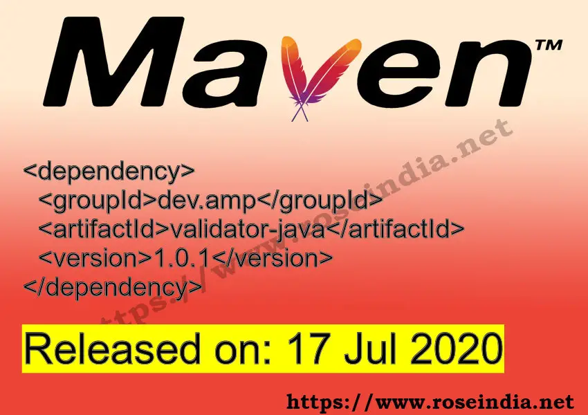 Maven Dependency release