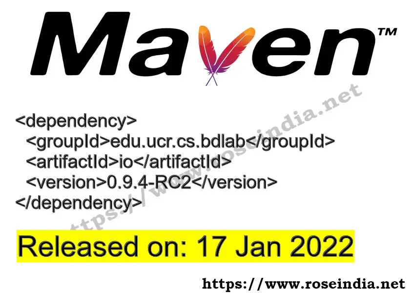 Maven Dependency release