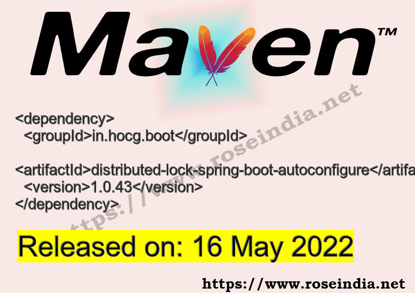 Maven Dependency release