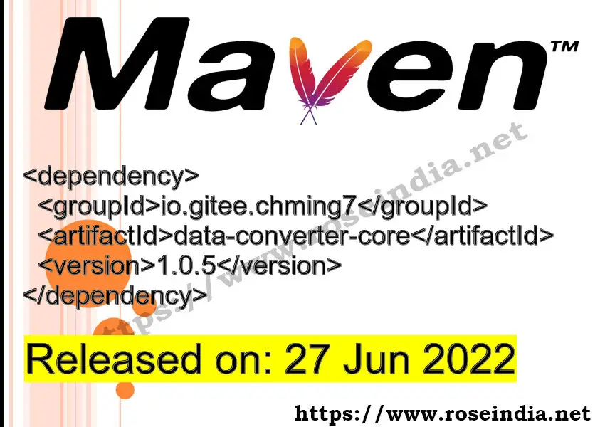 Maven Dependency release