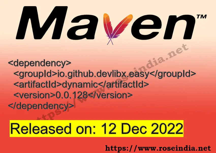 Maven Dependency release