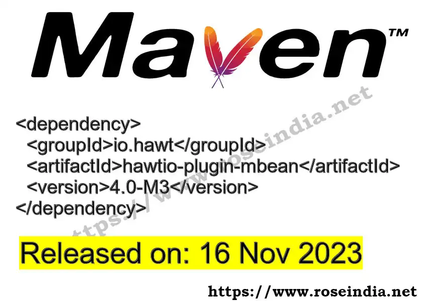 Maven dependency for  GROUP_ID - ARTIFACT_ID version VERSION_ID is released. Learn to use  ARTIFACT_ID version VERSION_ID in Maven based Java projects