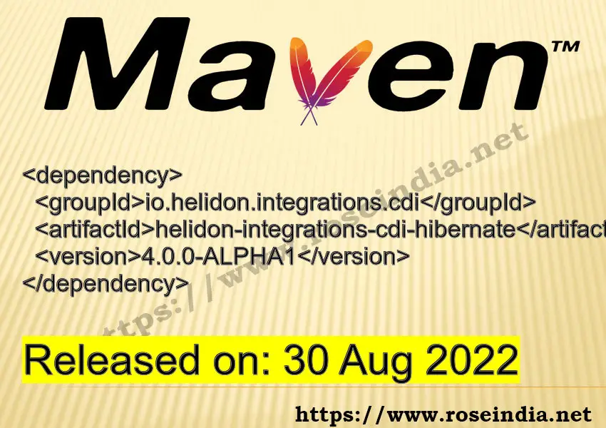 Maven Dependency release