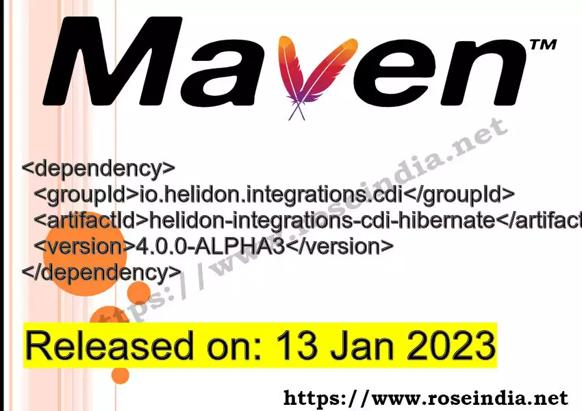 Maven dependency for  GROUP_ID - ARTIFACT_ID version VERSION_ID is released. Learn to use  ARTIFACT_ID version VERSION_ID in Maven based Java projects