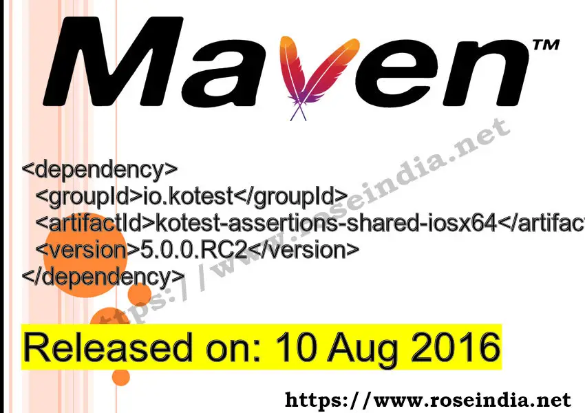 Maven Dependency release