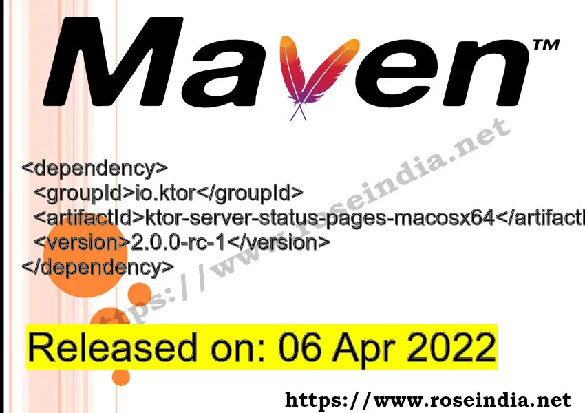 Maven Dependency release