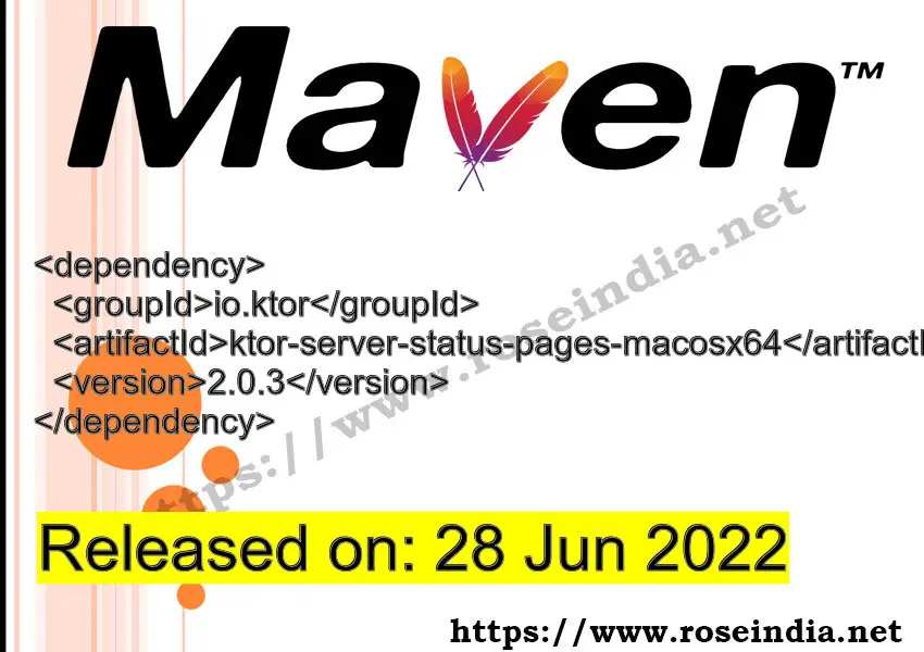 Maven Dependency release