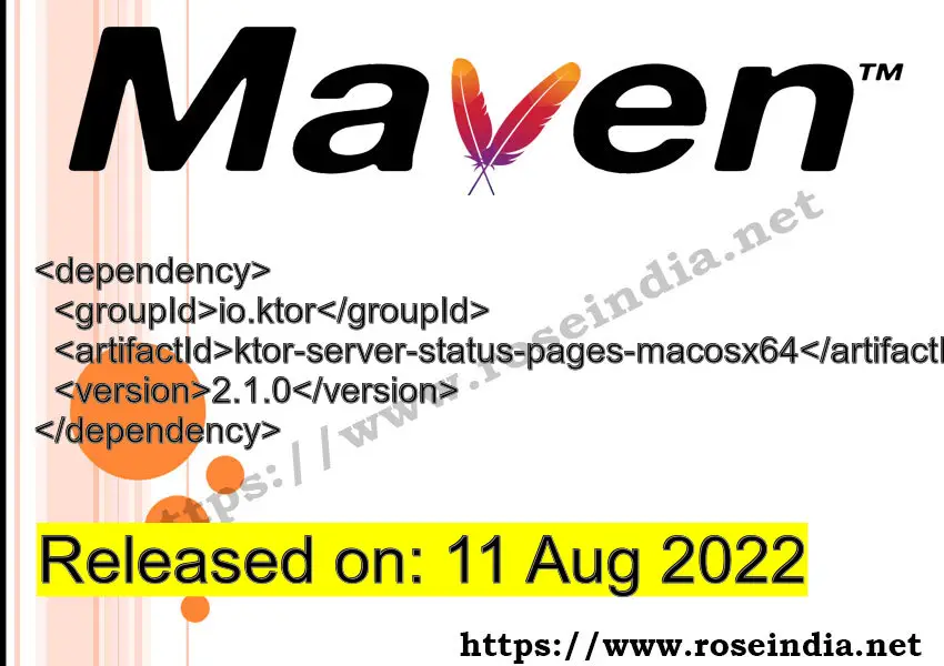 Maven Dependency release