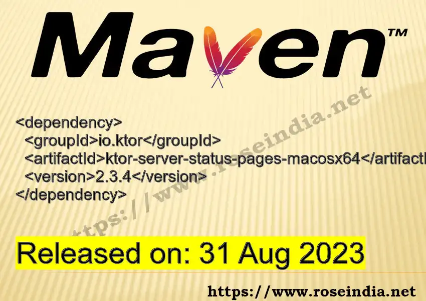 Maven dependency for  GROUP_ID - ARTIFACT_ID version VERSION_ID is released. Learn to use  ARTIFACT_ID version VERSION_ID in Maven based Java projects