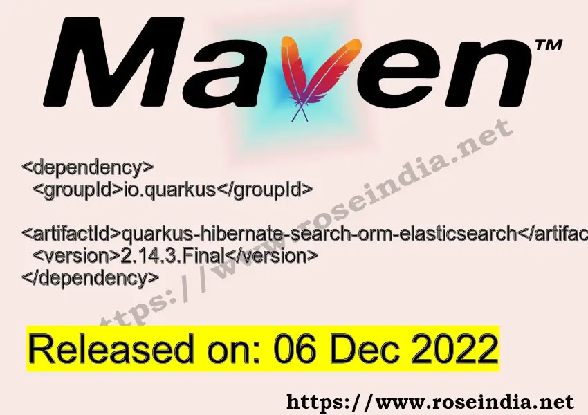 Maven Dependency release