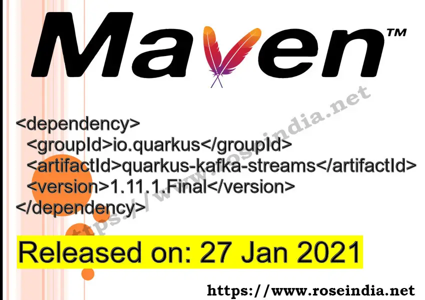 Maven Dependency release