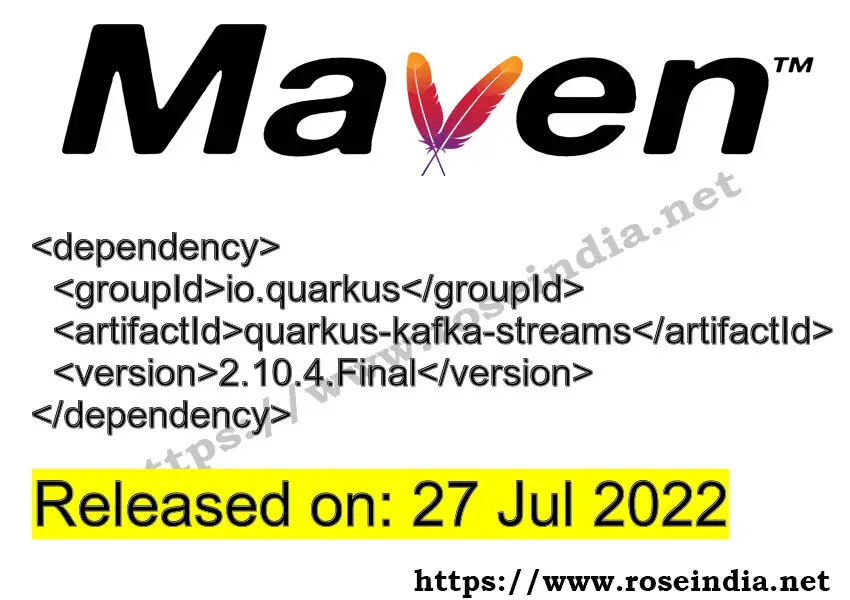 Maven Dependency release