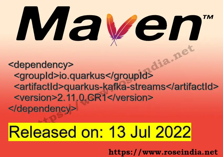 Maven Dependency release