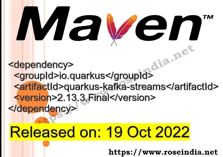 Maven Dependency release