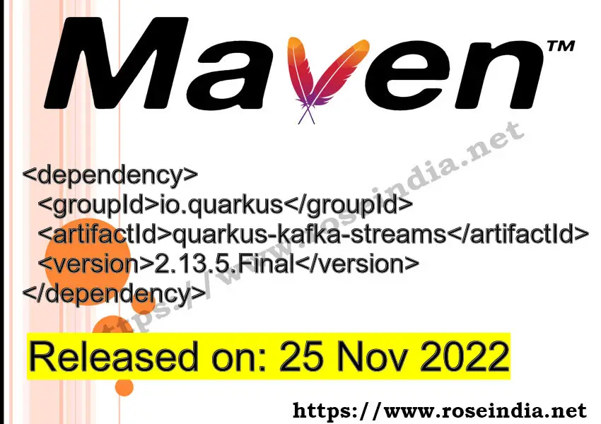 Maven Dependency release