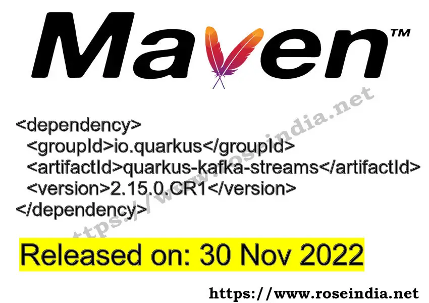 Maven Dependency release