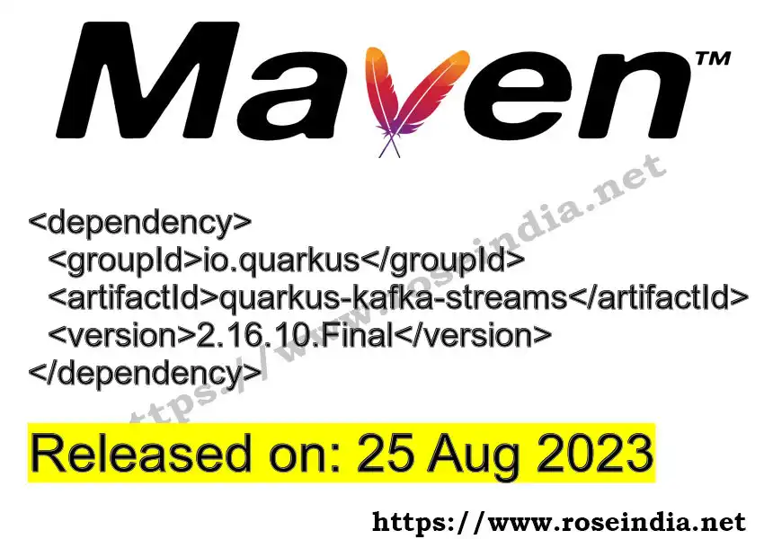 Maven dependency for  GROUP_ID - ARTIFACT_ID version VERSION_ID is released. Learn to use  ARTIFACT_ID version VERSION_ID in Maven based Java projects