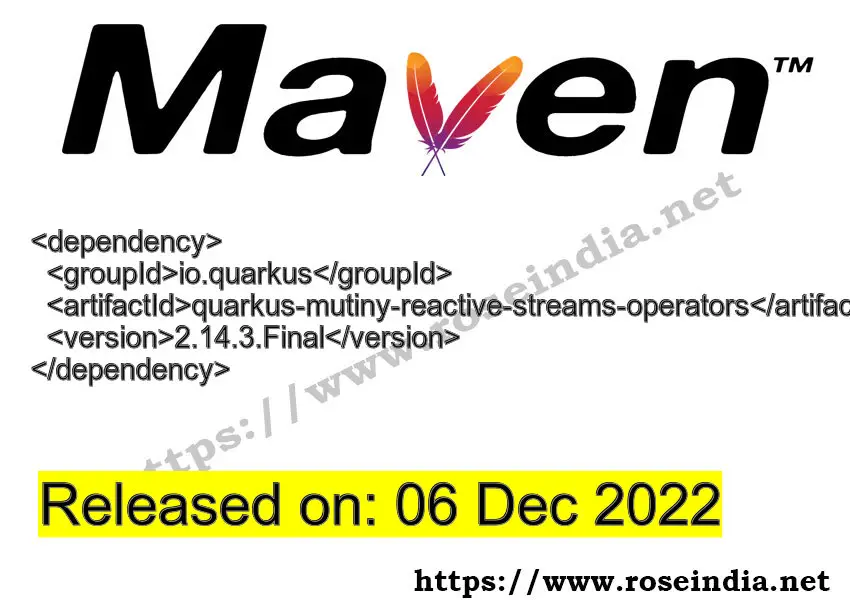 Maven Dependency release