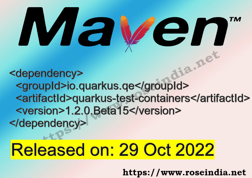 Maven Dependency release