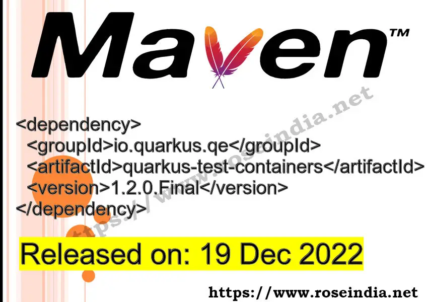 Maven Dependency release