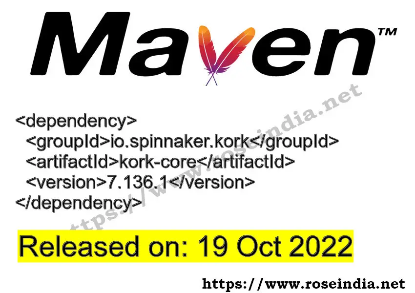 Maven Dependency release