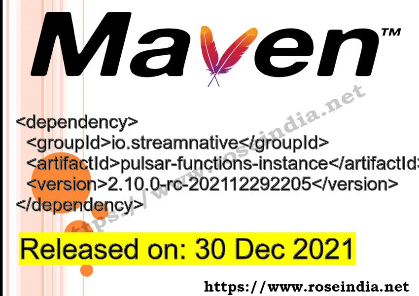 Maven Dependency release