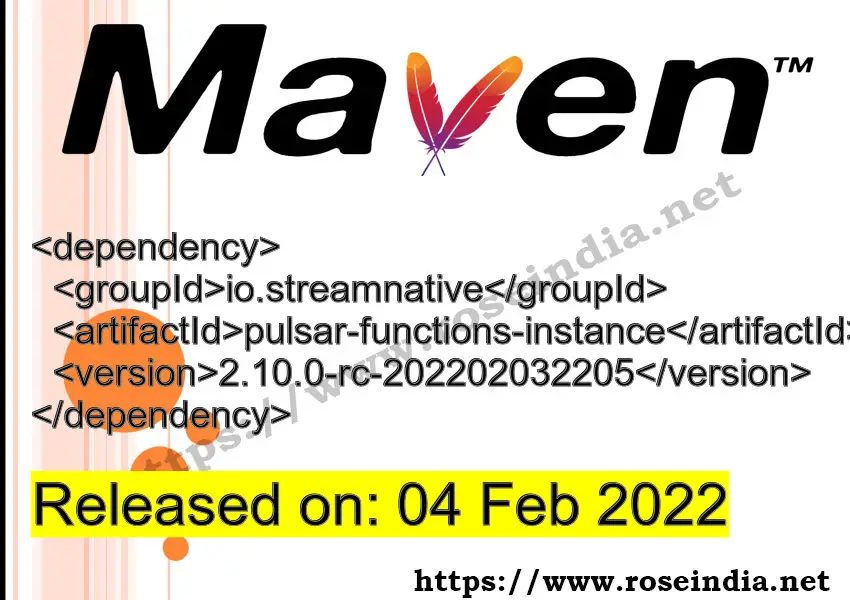 Maven Dependency release