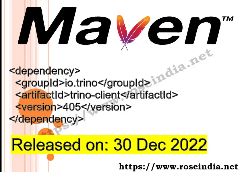 Maven Dependency release