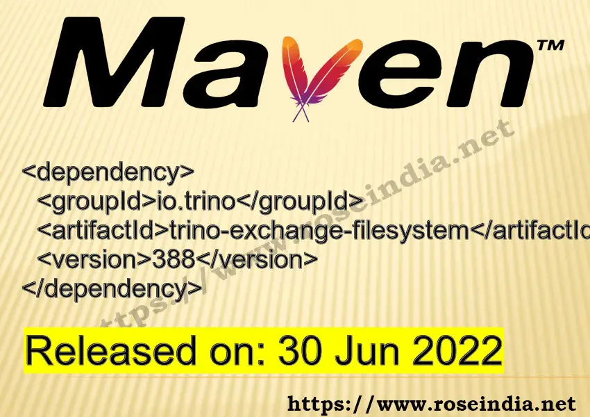 Maven Dependency release