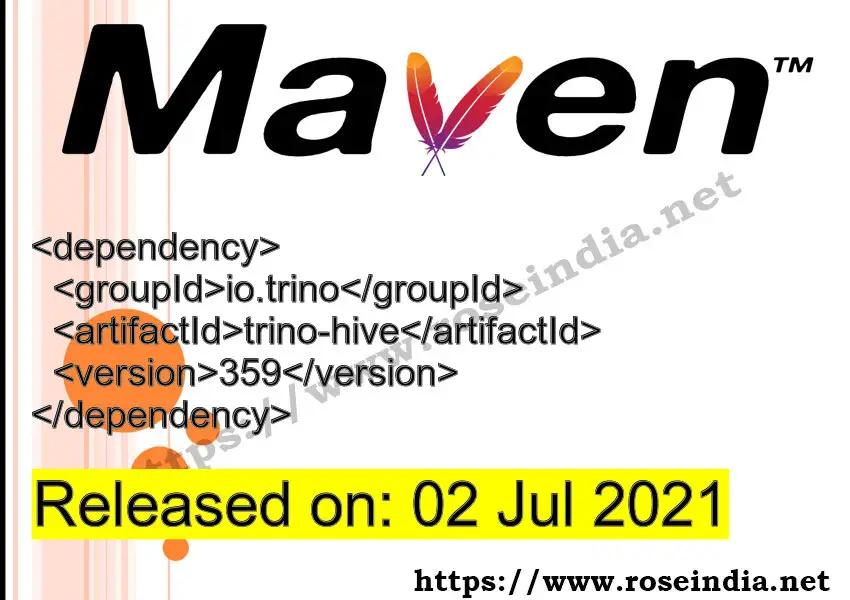 Maven Dependency release