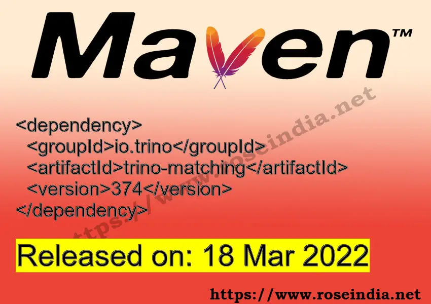 Maven Dependency release